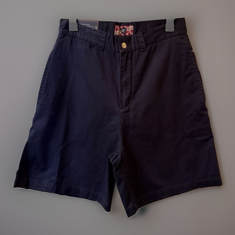 Old College Inn Men's Chino Shorts Size 30 Navy Blue 100% Cotton NWT Vintage Y2K